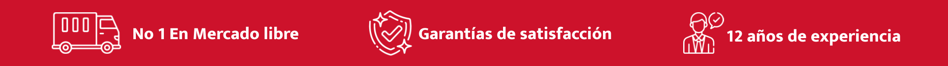 No 1 En Mercado libre Garantías de satisfacción 12 años de experiencia