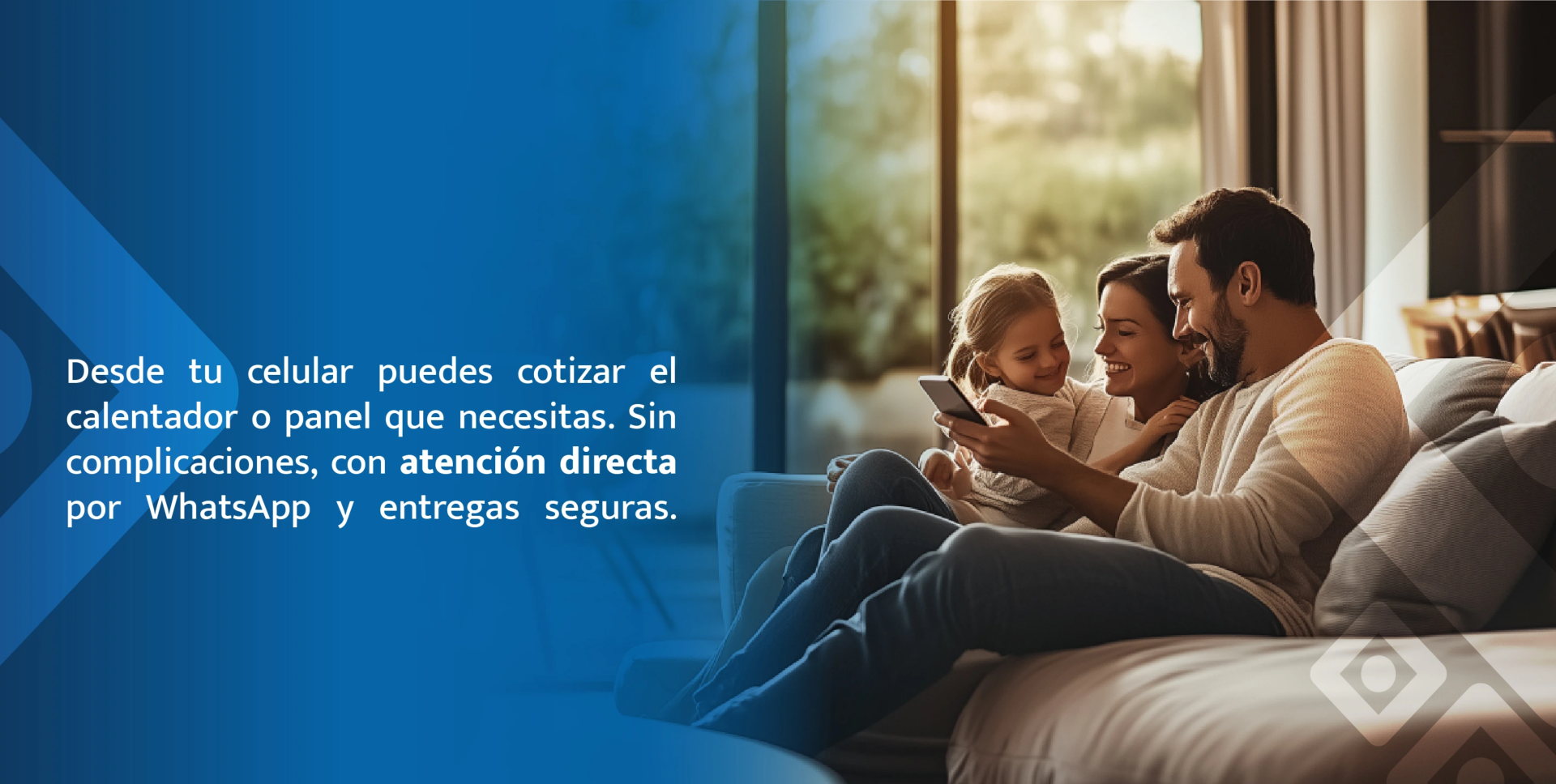 Desde tu celular puedes cotizar el calentador o panel que necesitas. Sin complicaciones, con atención directa por WhatsApp y entregas seguras.