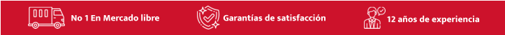 No 1 En Mercado libre Garantías de satisfacción 12 años de experiencia
